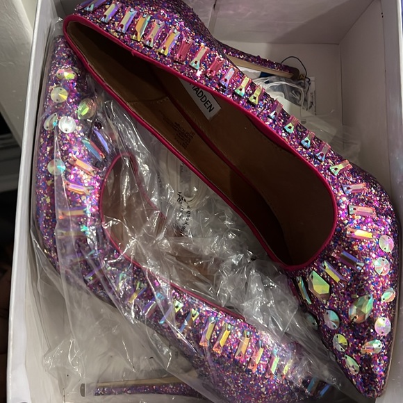 Multicolor pink glitter pumps - Picture 4 of 4